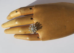 Bague Marguerite Diamants Or blanc et Platine - Castafiore