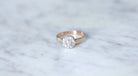 Bague marguerite diamants sur or rose - Castafiore