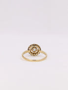 Bague marguerite diamants taille ancienne 0,30 ct - Castafiore