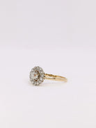 Bague marguerite diamants taille ancienne 0,30 ct - Castafiore