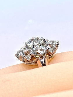 Bague marguerite en or 18 carats et diamants - Castafiore