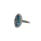 Bague Marguerite - aigue - marine - Castafiore