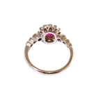 Bague Marguerite en or blanc, diamants et rubis - Castafiore