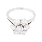 Bague Marguerite en or blanc et diamant - Castafiore