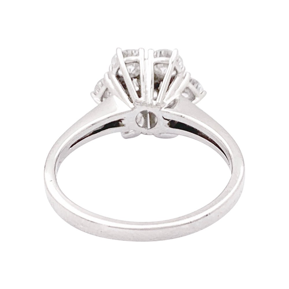 Bague Marguerite en or blanc et diamant - Castafiore