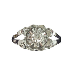 Bague Marguerite en or blanc et diamant - Castafiore
