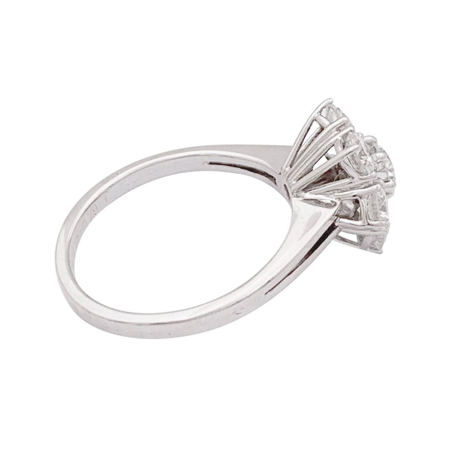 Bague Marguerite en or blanc et diamant - Castafiore