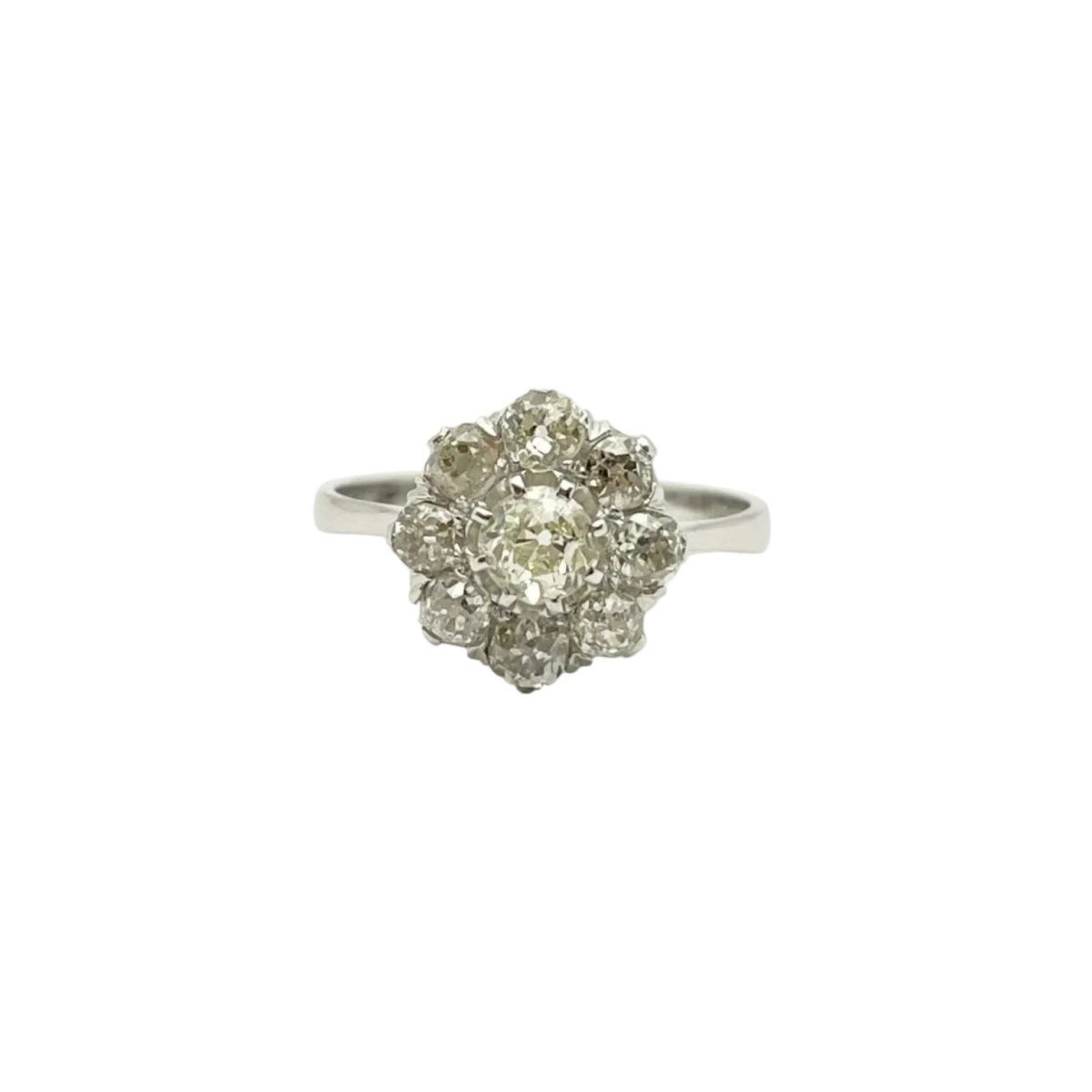 Bague Marguerite en or blanc et diamants - Castafiore
