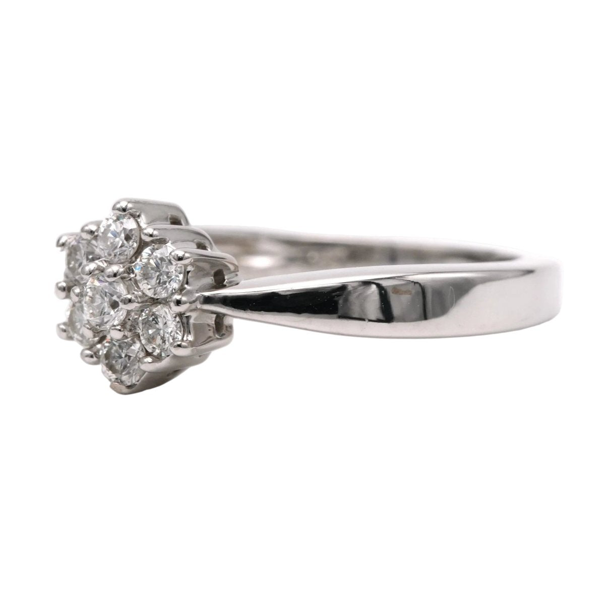 Bague Marguerite en or blanc et diamants - Castafiore