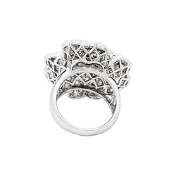 Bague Marguerite en or blanc et diamants - Castafiore