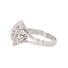 Bague Marguerite en or blanc et diamants - Castafiore