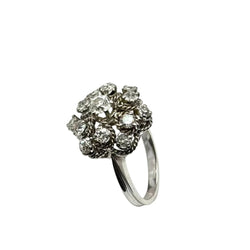 Bague Marguerite en or blanc et diamants - Castafiore