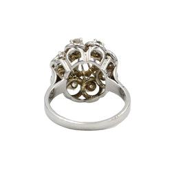 Bague Marguerite en or blanc et diamants - Castafiore