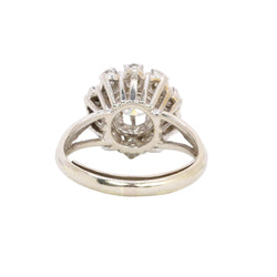 Bague Marguerite en or blanc et diamants
