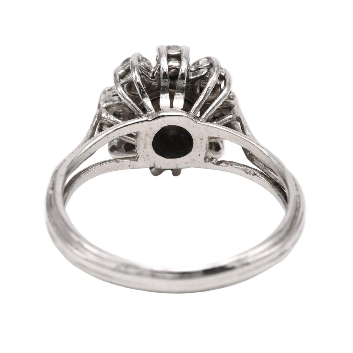 Bague Marguerite en or blanc et diamants - Castafiore