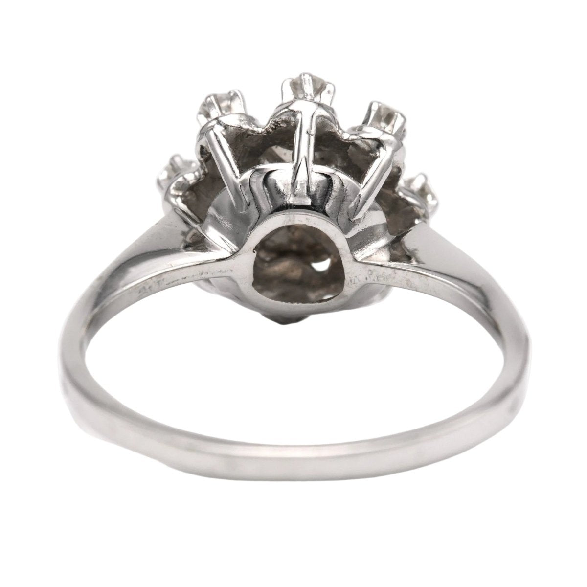 Bague Marguerite en or blanc et diamants - Castafiore