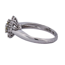 Bague Marguerite en or blanc et diamants - Castafiore