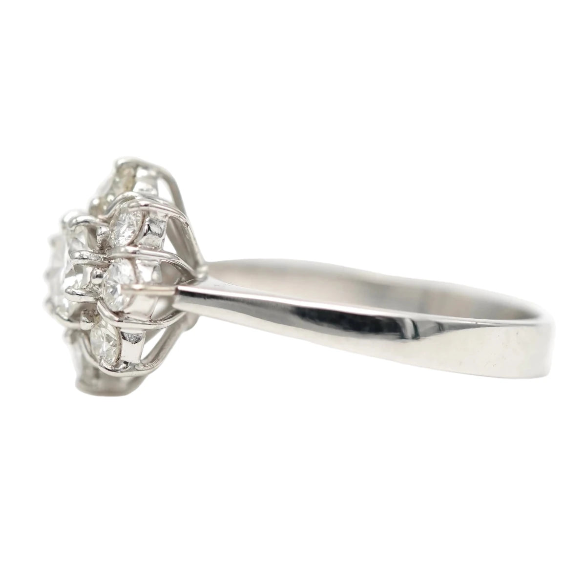 Bague Marguerite en or blanc et diamants - Castafiore