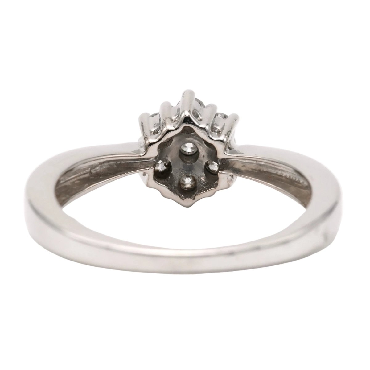 Bague Marguerite en or blanc et diamants - Castafiore