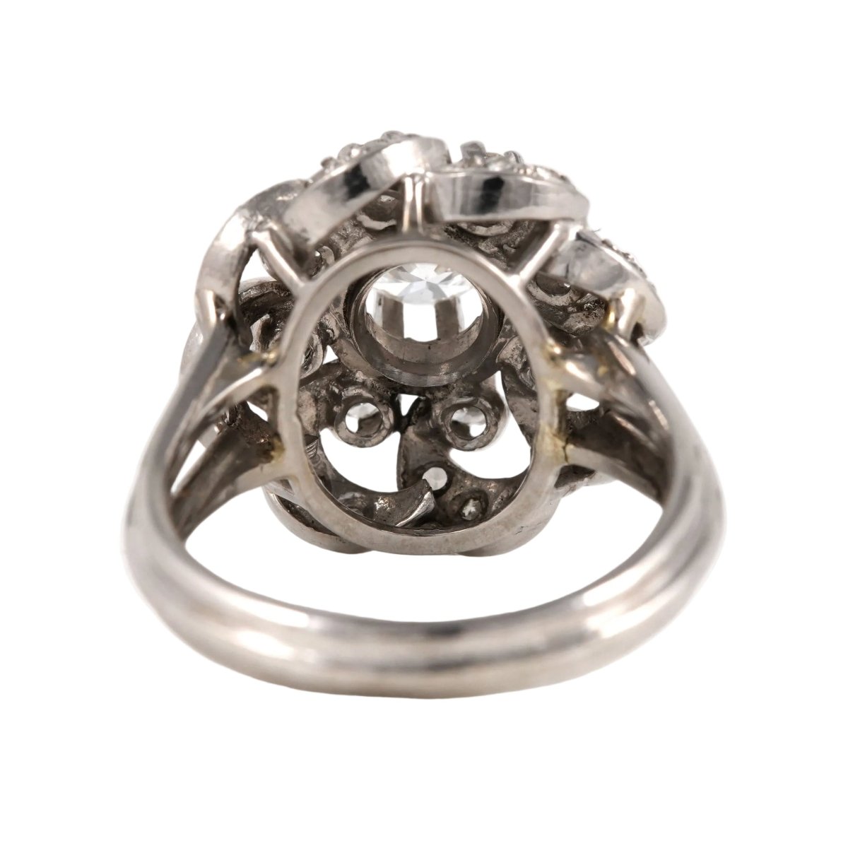 Bague Marguerite en or blanc et diamants - Castafiore