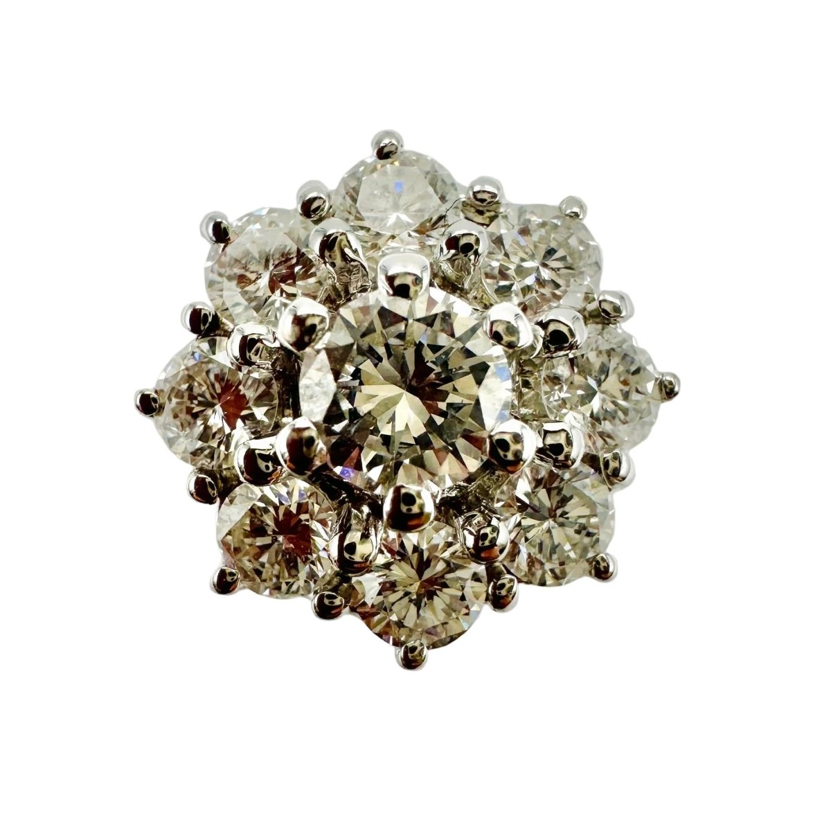 Bague Marguerite en or blanc et diamants - Castafiore