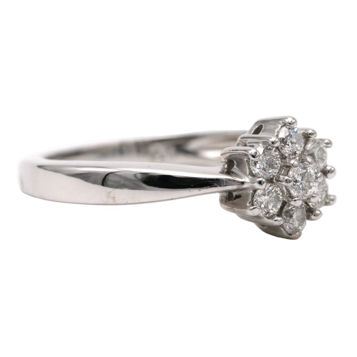 Bague Marguerite en or blanc et diamants - Castafiore