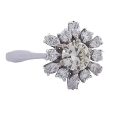 Bague Marguerite en or blanc et diamants - Castafiore