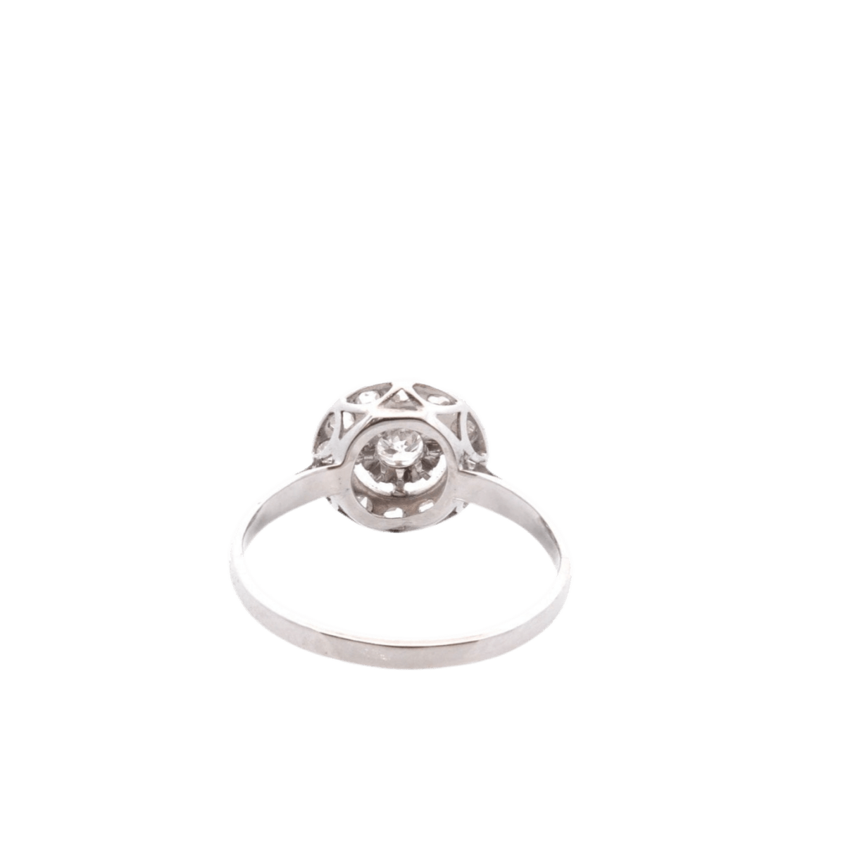 Bague Marguerite en or blanc et diamants - Castafiore