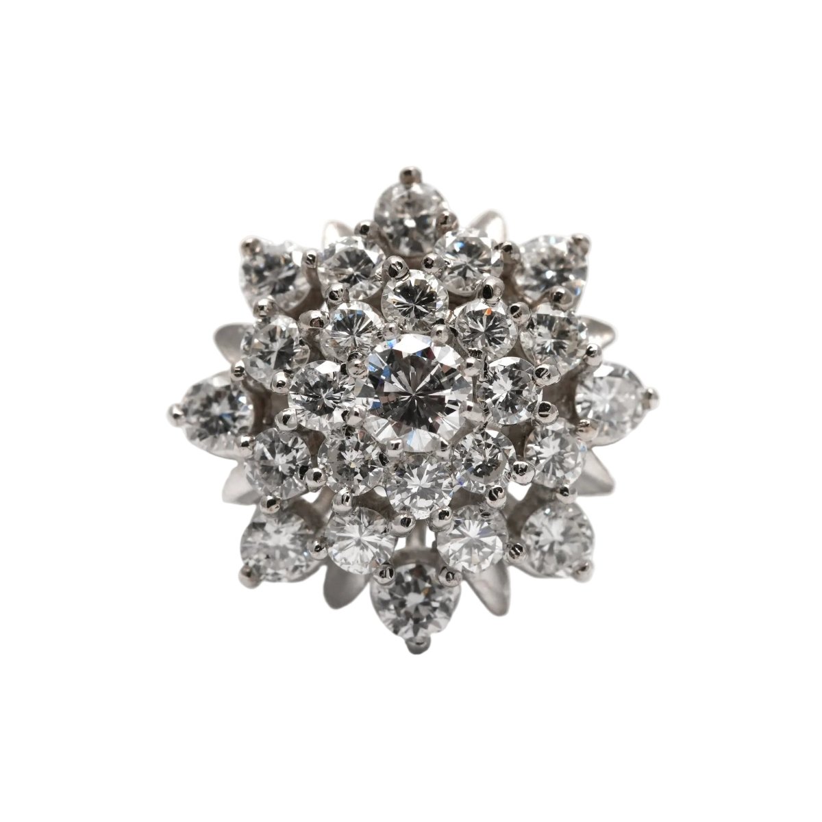 Bague Marguerite en or blanc et diamants - Castafiore