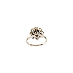 Bague Marguerite en or blanc et diamants - Castafiore