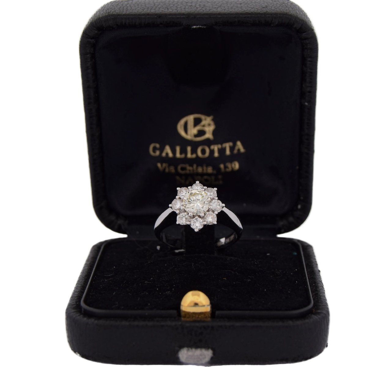 Bague Marguerite en or blanc et diamants - Castafiore