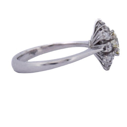 Bague Marguerite en or blanc et diamants - Castafiore