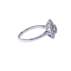 Bague Marguerite en or blanc et diamants - Castafiore