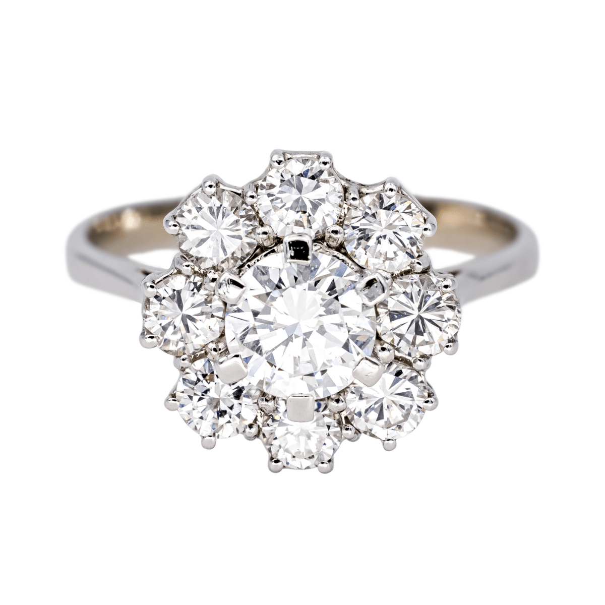 Bague Marguerite en or blanc et diamants - Castafiore