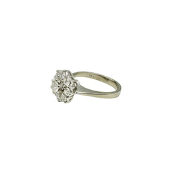 Bague Marguerite en or blanc et diamants - Castafiore