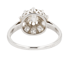 Bague Marguerite en or blanc et diamants - Castafiore