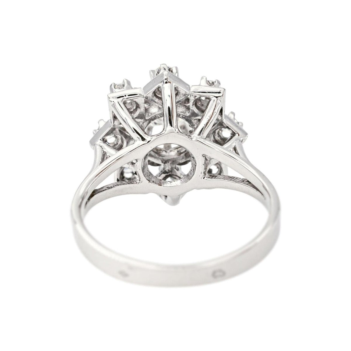 Bague Marguerite en or blanc et diamants - Castafiore