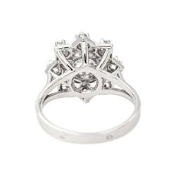 Bague Marguerite en or blanc et diamants - Castafiore