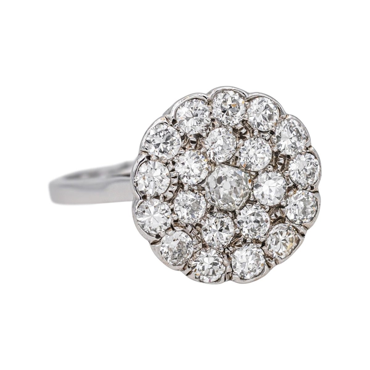 Bague Marguerite en or blanc et diamants - Castafiore
