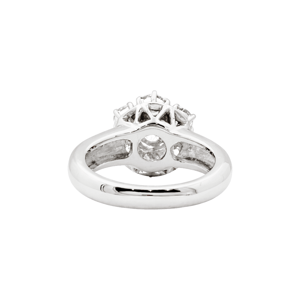 Bague Marguerite en or blanc et diamants - Castafiore