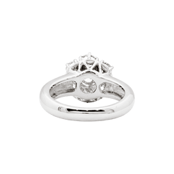 Bague Marguerite en or blanc et diamants - Castafiore
