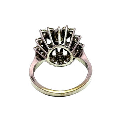 Bague Marguerite en or blanc et diamants - Castafiore