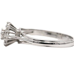 Bague Marguerite en or blanc et diamants - Castafiore