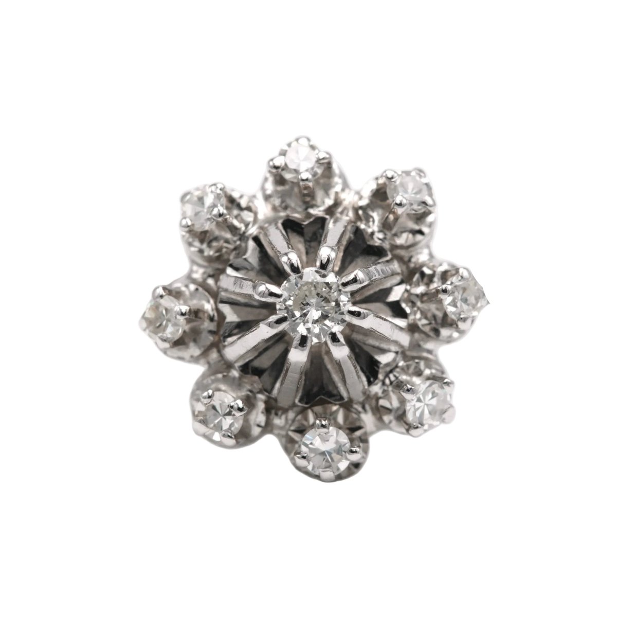 Bague Marguerite en or blanc et diamants - Castafiore
