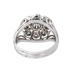 Bague Marguerite en or blanc et diamants - Castafiore