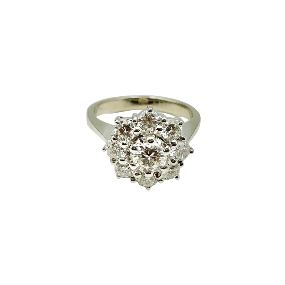 Bague Marguerite en or blanc et diamants - Castafiore