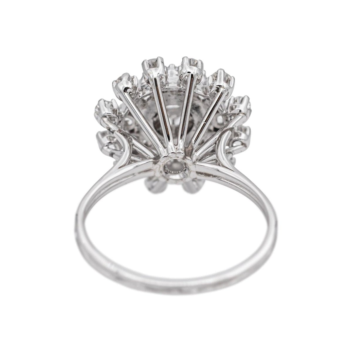Bague Marguerite en or blanc et diamants - Castafiore