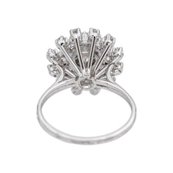 Bague Marguerite en or blanc et diamants - Castafiore