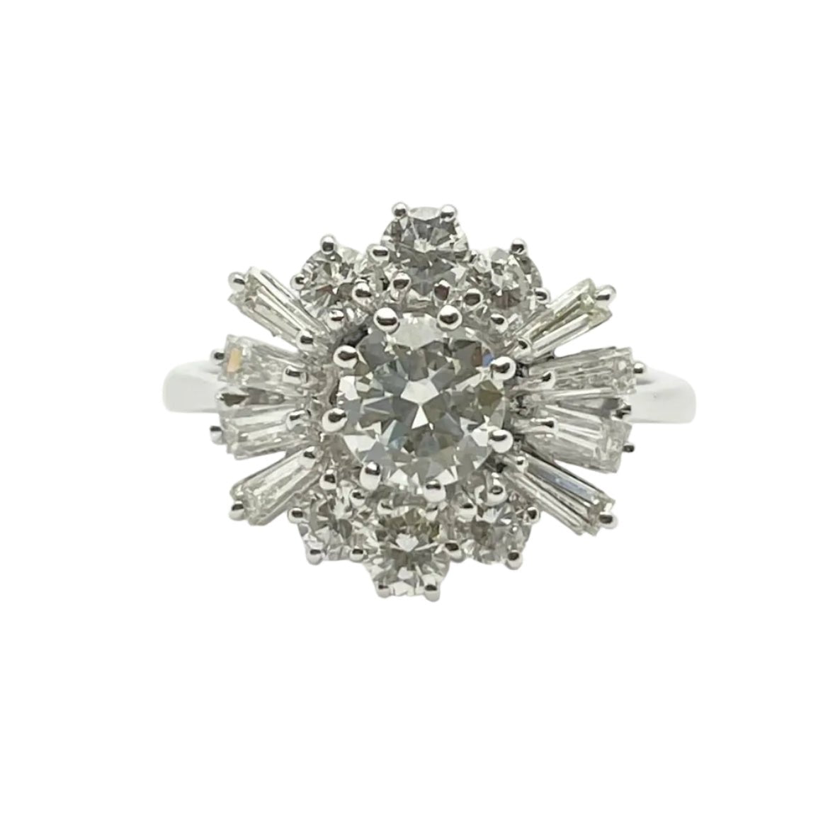 Bague Marguerite en or blanc et diamants - Castafiore