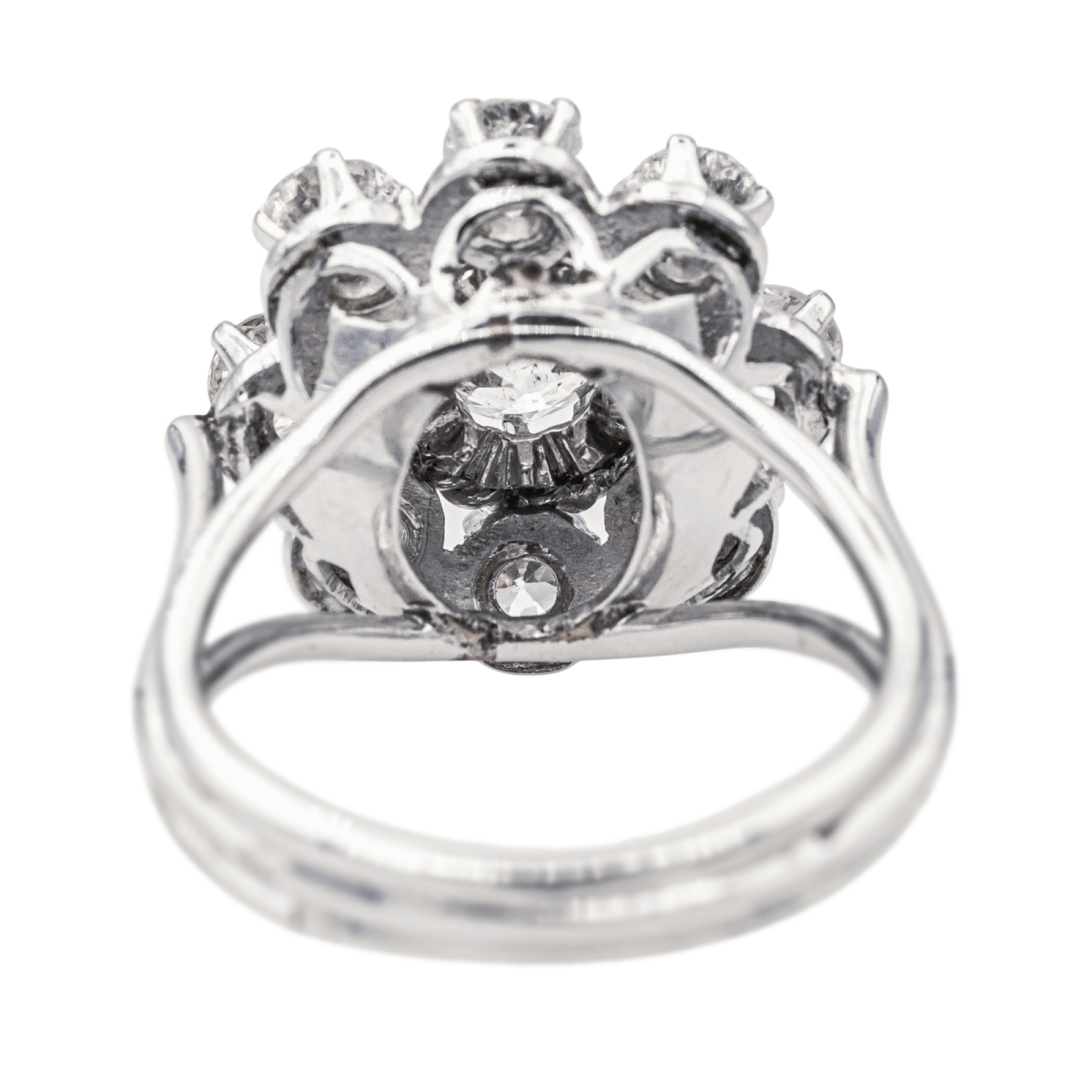 Bague Marguerite en or blanc et diamants - Castafiore